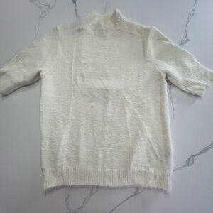 Marled soft ivory sweater. Medium